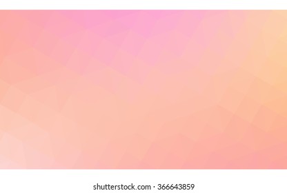 Multicolor pink, yellow polygonal illustration, which consist of triangles. Geometric background in Origami style with gradient. Triangular design for your business.