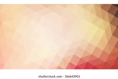 Multicolor pink, yellow polygonal illustration, which consist of triangles. Geometric background in Origami style with gradient. Triangular design for your business.