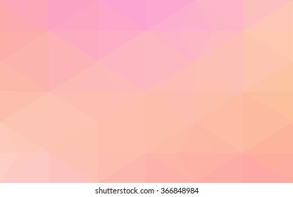 Multicolor pink, yellow polygonal illustration, which consist of triangles. Geometric background in Origami style with gradient. Triangular design for your business.