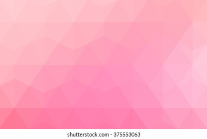 Multicolor pink, yellow polygonal illustration, which consist of triangles. Geometric background in Origami style with gradient. Triangular design for your business.