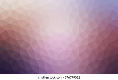 Multicolor pink, yellow polygonal illustration, which consist of triangles. Geometric background in Origami style with gradient. Triangular design for your business.
