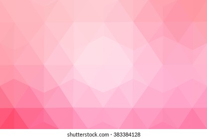Multicolor pink, yellow polygonal illustration, which consist of triangles. Geometric background in Origami style with gradient. Triangular design for your business.