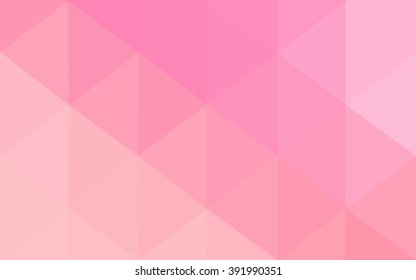 Multicolor pink, yellow polygonal illustration, which consist of triangles. Geometric background in Origami style with gradient. Triangular design for your business.
