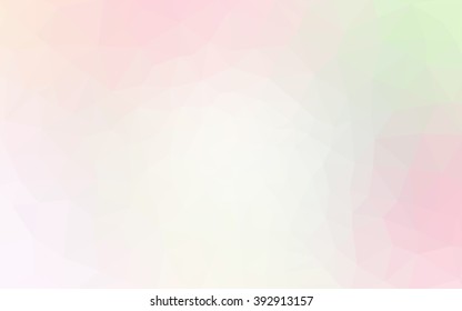 Multicolor pink, yellow polygonal illustration, which consist of triangles. Geometric background in Origami style with gradient. Triangular design for your business.