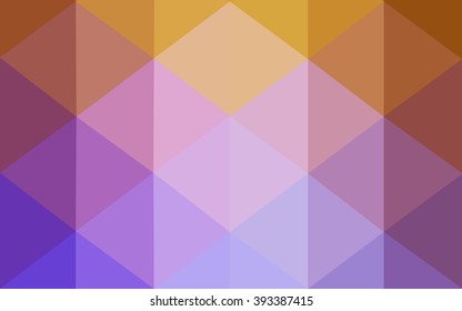 Multicolor pink, yellow polygonal illustration, which consist of triangles. Geometric background in Origami style with gradient. Triangular design for your business.