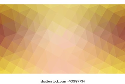 Multicolor pink, yellow polygonal illustration, which consist of triangles. Geometric background in Origami style with gradient. Triangular design for your business.