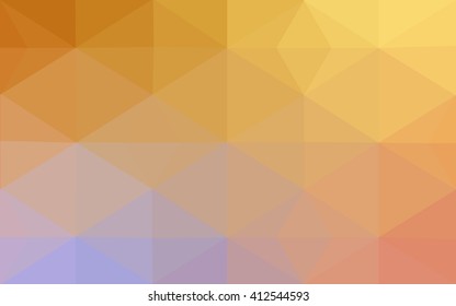 Multicolor pink, yellow polygonal illustration, which consist of triangles. Geometric background in Origami style with gradient. Triangular design for your business.
