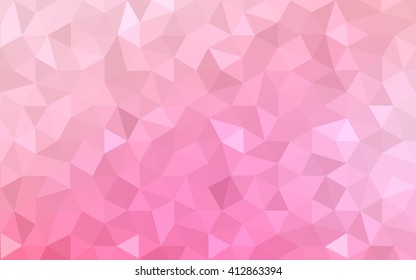 Multicolor pink, yellow polygonal illustration, which consist of triangles. Geometric background in Origami style with gradient. Triangular design for your business.
