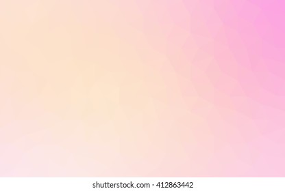 Multicolor pink, yellow polygonal illustration, which consist of triangles. Geometric background in Origami style with gradient. Triangular design for your business.