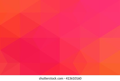 Multicolor pink, yellow polygonal illustration, which consist of triangles. Geometric background in Origami style with gradient. Triangular design for your business.