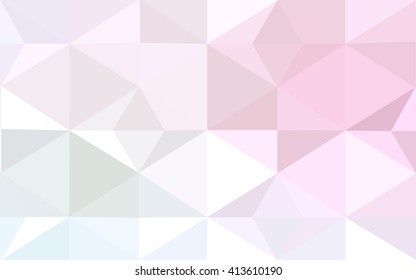 Multicolor pink, yellow polygonal illustration, which consist of triangles. Geometric background in Origami style with gradient. Triangular design for your business.