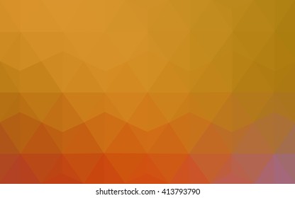 Multicolor pink, yellow polygonal illustration, which consist of triangles. Geometric background in Origami style with gradient. Triangular design for your business.