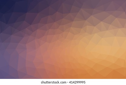 Multicolor pink, yellow polygonal illustration, which consist of triangles. Geometric background in Origami style with gradient. Triangular design for your business.