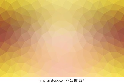 Multicolor pink, yellow polygonal illustration, which consist of triangles. Geometric background in Origami style with gradient. Triangular design for your business.