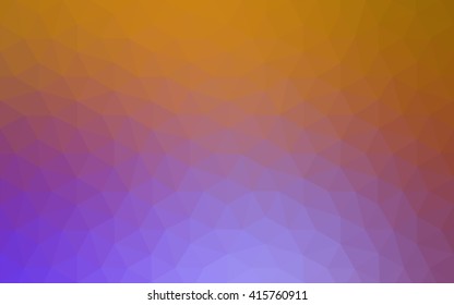 Multicolor pink, yellow polygonal illustration, which consist of triangles. Geometric background in Origami style with gradient. Triangular design for your business.