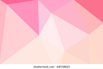 Multicolor pink, yellow polygonal illustration, which consist of triangles. Geometric background in Origami style with gradient. Triangular design for your business.