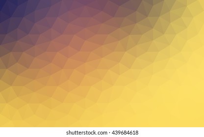 Multicolor pink, yellow polygonal illustration, which consist of triangles. Geometric background in Origami style with gradient. Triangular design for your business.