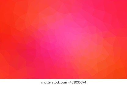 Multicolor pink, yellow polygonal illustration, which consist of triangles. Geometric background in Origami style with gradient. Triangular design for your business.
