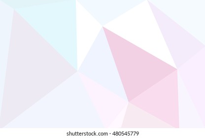 Multicolor pink, yellow polygonal illustration, which consist of triangles. Geometric background in Origami style with gradient. Triangular design for your business.