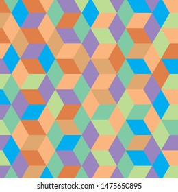 multicolor polygon pattern for background wallpaper color sweets tone vector illustration 