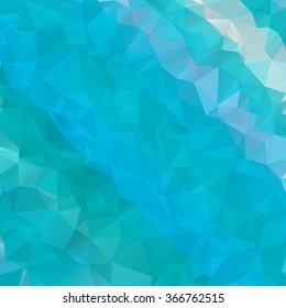 Multicolor polygonal illustration. Geometric background. Triangular design in vector.