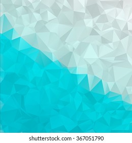 Multicolor polygonal illustration. Geometric background. Triangular polygons design in vector