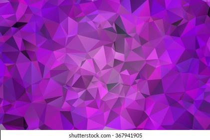 Multicolor polygonal illustration. Geometric background. Triangular design in vector.