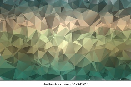 Multicolor polygonal illustration. Geometric background. Triangular design in vector.