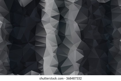 Multicolor polygonal illustration. Geometric background. Triangular design in vector.