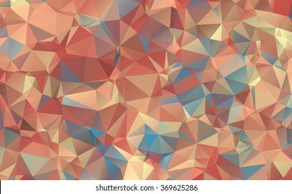 Multicolor polygonal illustration. Geometric background. Triangular design in vector.