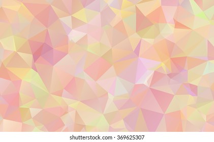 Multicolor polygonal illustration. Geometric background. Triangular design in vector.