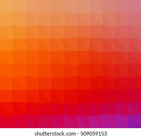 Multicolor polygonal illustration with triangle. Geometric background.