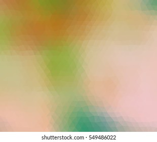 Multicolor polygonal illustration with triangle. Geometric background.