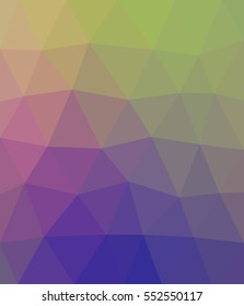 Multicolor polygonal illustration with triangle. Geometric background.