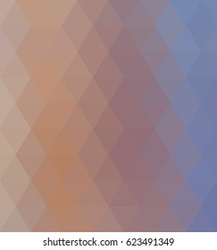 Multicolor polygonal illustration with triangle. Geometric background.