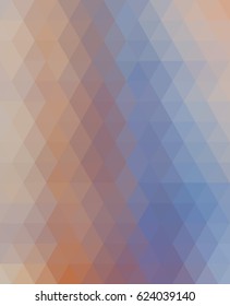 Multicolor polygonal illustration with triangle. Geometric background.
