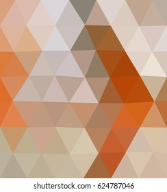 Multicolor polygonal illustration with triangle. Geometric background.