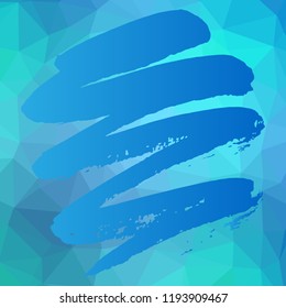 Multicolor polygonal illustration, which consist of triangles. Geometric background