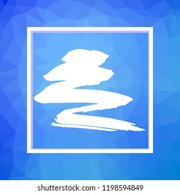 Multicolor polygonal illustration, which consist of triangles. Geometric background