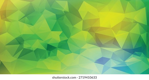 Ilustración poligonal multicolor, que consiste en triángulos. Fondo geométrico en estilo Origami con gradiente. Diseño triangular para tu negocio. Arco iris, Imagen del espectro.