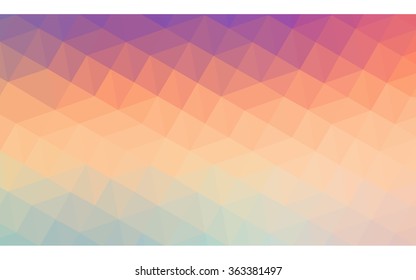 Multicolor polygonal illustration, which consist of triangles. Geometric background in Origami style with gradient. Triangular design for your business in vector. Rainbow, spectrum image.