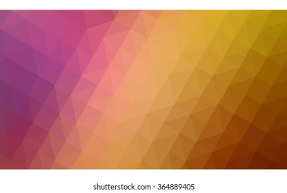 Multicolor polygonal illustration, which consist of triangles. Geometric background in Origami style with gradient. Triangular design for your business in vector. Rainbow, spectrum image.