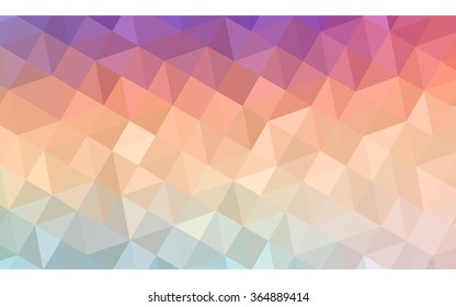 Multicolor polygonal illustration, which consist of triangles. Geometric background in Origami style with gradient. Triangular design for your business in vector. Rainbow, spectrum image.