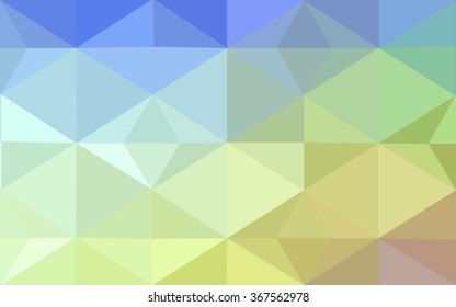 Multicolor polygonal illustration, which consist of triangles. Geometric background in Origami style with gradient. Triangular design for your business. Rainbow, spectrum image.