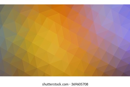 Multicolor polygonal illustration, which consist of triangles. Geometric background in Origami style with gradient. Triangular design for your business. Rainbow, spectrum image.