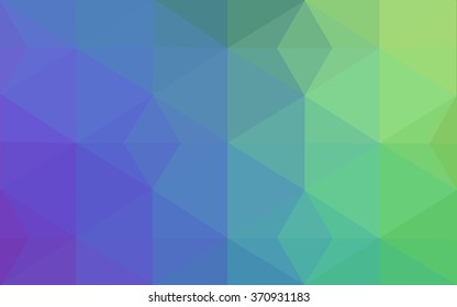 Multicolor polygonal illustration, which consist of triangles. Geometric background in Origami style with gradient. Triangular design for your business. Rainbow, spectrum image.