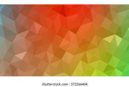 Multicolor polygonal illustration, which consist of triangles. Geometric background in Origami style with gradient. Triangular design for your business. Rainbow, spectrum image.
