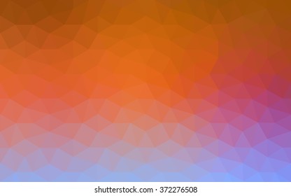 Multicolor polygonal illustration, which consist of triangles. Geometric background in Origami style with gradient. Triangular design for your business. Rainbow, spectrum image.
