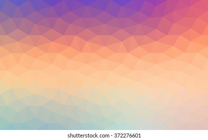 Multicolor polygonal illustration, which consist of triangles. Geometric background in Origami style with gradient. Triangular design for your business. Rainbow, spectrum image.
