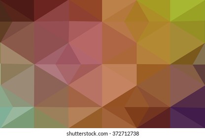 Multicolor polygonal illustration, which consist of triangles. Geometric background in Origami style with gradient. Triangular design for your business. Rainbow, spectrum image.